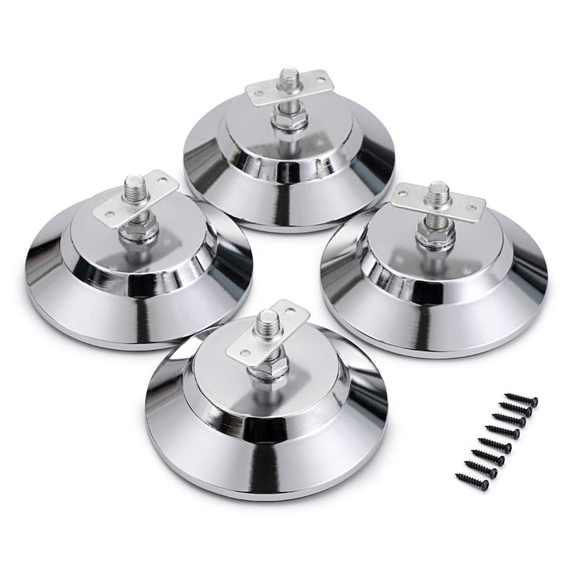OwnMy 4 PCS Billiard/Pool Table Leg Levelers  Leveling Risers for Football/Soccer Table  Ping Pong Table  Air Hockey Table  5 Inch Metal Game Table Leg Levelers Heavy Duty Leveling Feets - Image 5